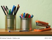 Upcycling, Writing Accessories in Tin Can